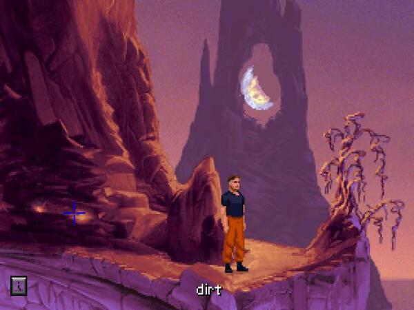 screenshot of the dig with dirt highlighted