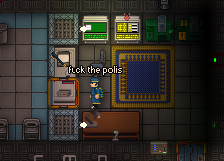 captain in hop's customs saying 'fuck the polis'