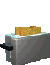 a toaster toasting toast